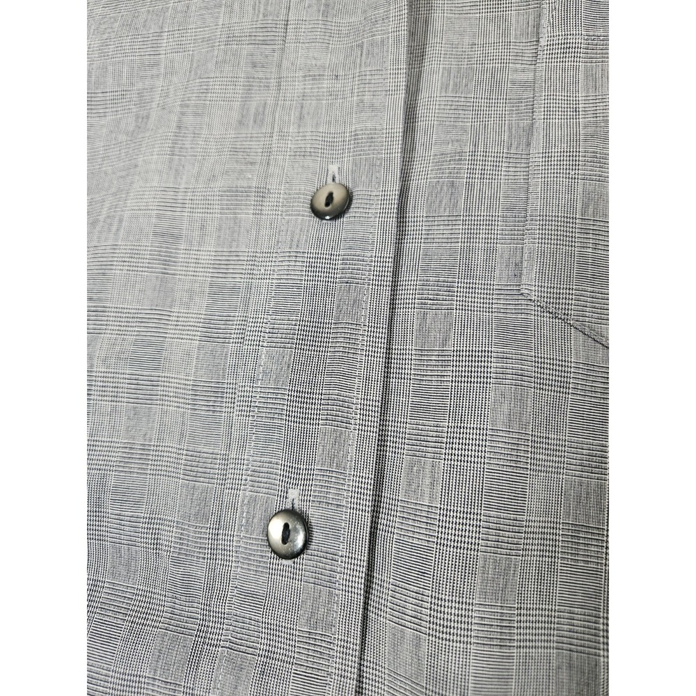 Pendleton Plus Women's 16W Grey Glen Plaid Button Down 100% Cotton Long Sleeve - Picture 5 of 12